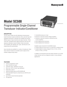 Model SC500 Programmable Single-Channel Transducer Indicator