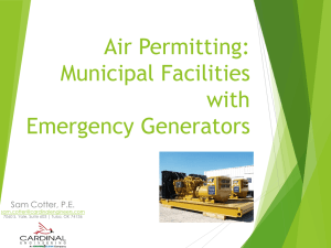Air Permits For Generators Cotter