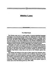 Hittite Laws