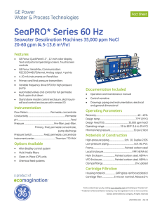 SeaPRO Series 60 Hz - 35000 ppm NaCl