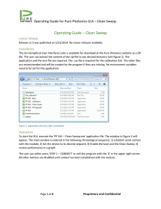 Operating Guide Operating Guide – Clean Sweep