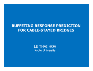 BUFFETING RESPONSE PREDICTION FOR CABLE FOR CABLE