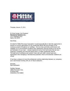 Read the Letter - MSI Mechanical Systems Inc.
