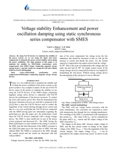 Voltage stability Enhancement and power oscillation damping using