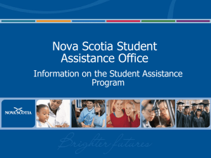 Nova Scotia Student Assistance Office