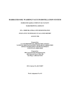 Harbauer Soil Washing/Vacuum-Distillation System, Harbauer