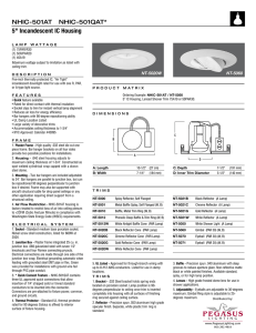 Specifications Sheet