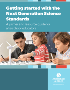 Getting started with the Next Generation Science Standards A primer