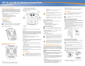 IAP-92 and IAP-93 Wireless Access Point