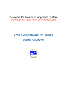 dpas ii teacher guide - National Council on Teacher Quality