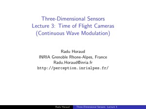 Three-Dimensional Sensors Lecture 3