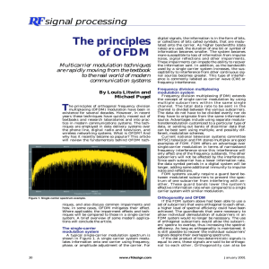 The principles of OFDM