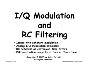 I/Q Modulation and RC Filtering