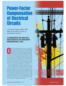 Power-Factor Compensation of Electrical Circuits
