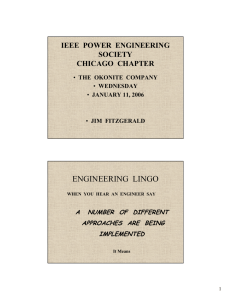 ENGINEERING LINGO - Electrical and Computer Engineering