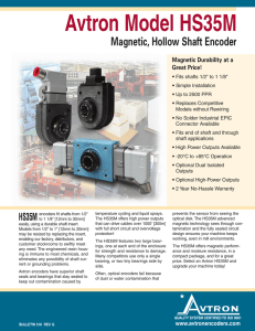Avtron Model HS35M Magnetic, Hollow Shaft Encoder