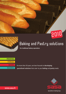 Baking and Pastry solutions