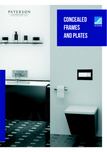 concealed frames and plates