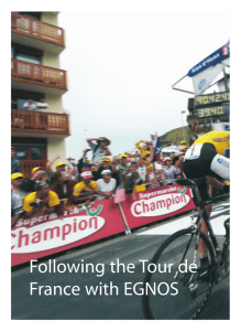 Following the Tour de France with EGNOS