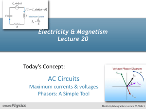 SP Lecture 20 - AC Circuits
