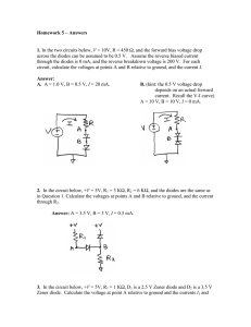 Homework 5 – Answers 1. In the two circuits below, V = 10V, R
