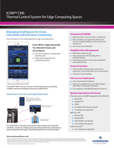 iCOM™ CMS Thermal Control System for Edge Computing Spaces