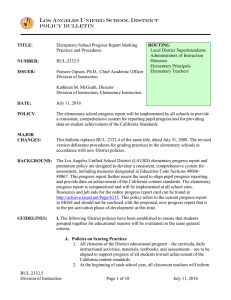 Policy Bulletin BUL-2332.5 Division of Instruction Page 1 of 10 July