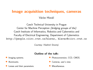 Image acquisition techniques, cameras