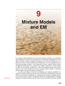Mixture Models and EM