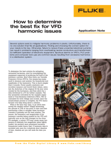 How to determine the best fix for VFD harmonic issues