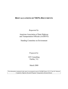 Reevaluations of NEPA Documents