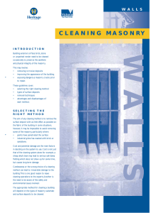 Cleaning Masonry