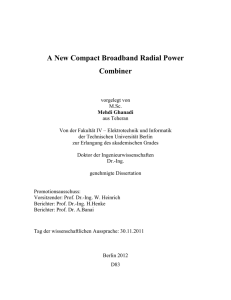 A New Compact Broadband Radial Power Combiner