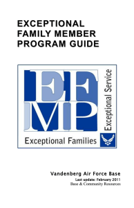 exceptional family member program guide