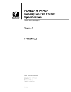 PostScript Printer Description File Format Specification