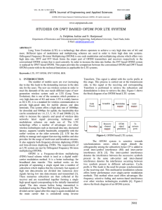 studies on dwt based ofdm for lte system