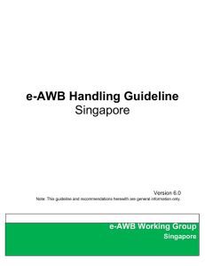 e-AWB Handling Guideline Singapore