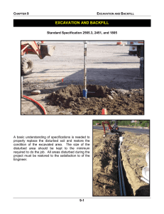 EXCAVATION AND BACKFILL