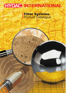 Filter Systems. Product Catalogue.