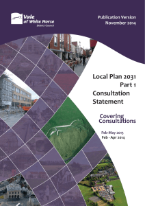 Local Plan 2031 Part 1 Consultation Statement