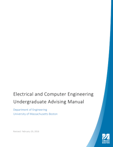 Electrical and Computer Engineering Undergraduate Advising Manual