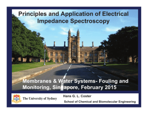 Principles and Application of Electrical Impedance Spectroscopy