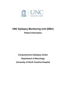UNC Epilepsy Monitoring Unit (EMU)