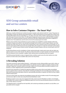 SIM Group automobile retail and service centers
