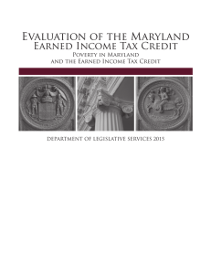 2015 - Evaluation of the Maryland Earned Income Tax Credit