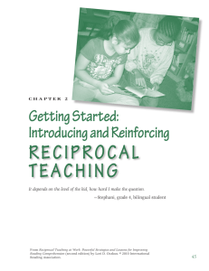 RecIpRocal TeachInG - Melrose Curriculum Resources