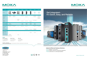 "Industrial Ethernet Gateway" brochure di Moxa