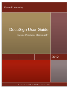 DocuSign User Guide
