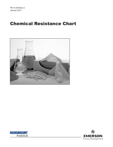 Chemical Resistance Chart - Emerson Process Management