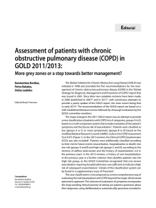 Assessment of patients with chronic obstructive pulmonary disease